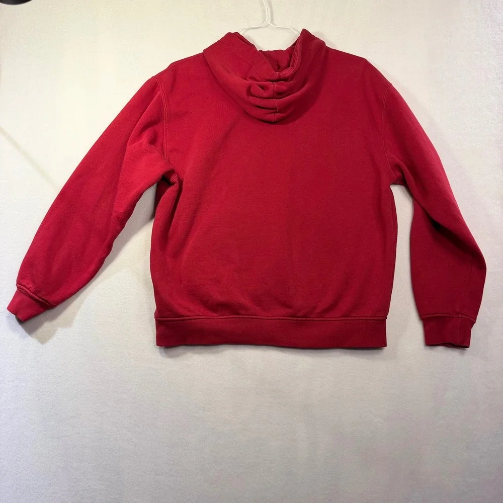 Jordan Jumpman Fleece Hoodie Mens Medium Red Pullover Sweatshirt Basketball